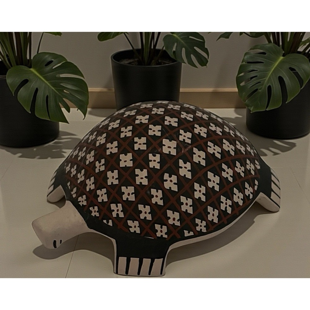 Mata Ortiz Pottery Martha‎ Hernandez Turtle Traditional Paquime Folk Art Mexican